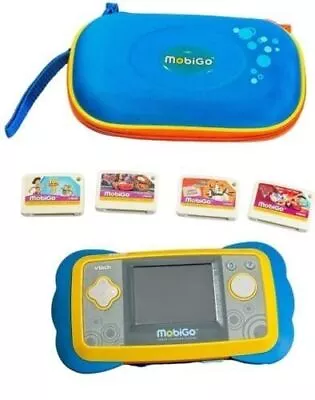 Vtech Mobigo Portable Gaming System Touch Learning System With 4 Games Toy Story • $33.99