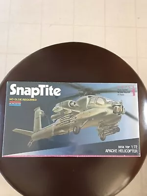 Vintage Monogram Snaptite Apache AH-64 Helicopter Model Kit Desk Top 1:72 • $19.99