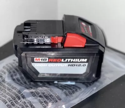 Milwaukee M18 High Output 18V Lithium Ion 12.0Ah Battery(48-11-1812) *See Descr* • $175