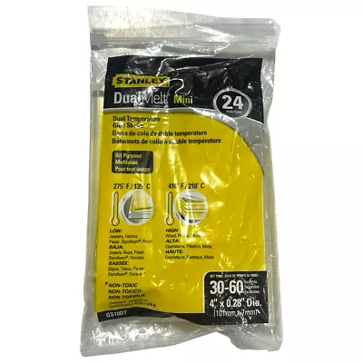 Stanley 4  X 0.28  Dual Temperature Mini Glue Sticks GS10DT 24 Pack • $7.99