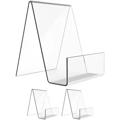  3 Pcs Clear Magazine Holder Transparent Display Stand Decorate • £9.58