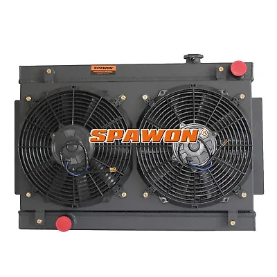 3Row SPAWON Radiator + Fan Shroud  For Holden Torana LC LJ LH LX 253 V8 MT 74-77 • $270.75