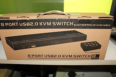 8 Port USB 2.0 KVM Switch With Controller And Cables • $69