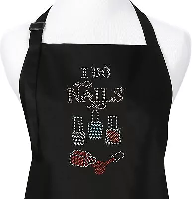 Nail Salon Tech Cosmetology Apron - I Do Nails / Pick A Color Aprons • $19.99