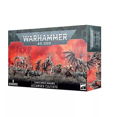 Warhammer 40K Chaos Space Marines : Accursed Cultists (x8) • NIB 43-83 Torments • $78.82