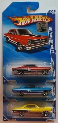 Hot Wheels 2010 Factory Sealed Set Of 3 '66 Ford Fairlane Gt • $9.99