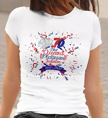 Platinum Jubilee T Shirt Queen 70 Years Lets Celebrate 1952-2022 Men Women Kids • £9.99