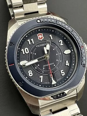 Victorinox Swiss Army Journey 1884 Antimagnetic Diver Watch Blue Bracelet 43mm • $379.99