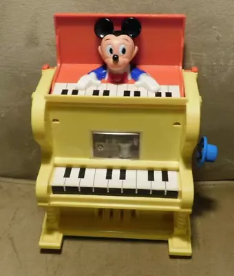 Vintage 1973 Mickey Mouse Jack In The Box Piano Toy • $9.99