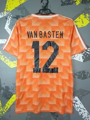 Van Basten Netherlands Home Football Shirt 1988 - 1990 Remake Adidas Mens M Ig93 • $114.74