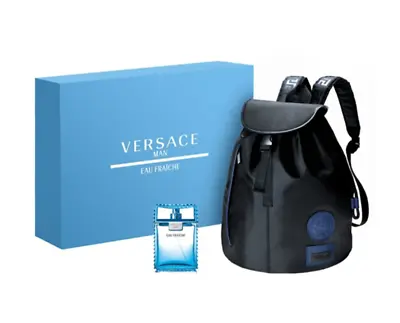 Versace Homme Eau Fraiche Eau De Toilette And Collector Backpack /12 • $124.99