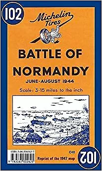 Michelin Historical Map 102 Battle Of Normandy Michelin Historical Maps Syno NE • £8.37