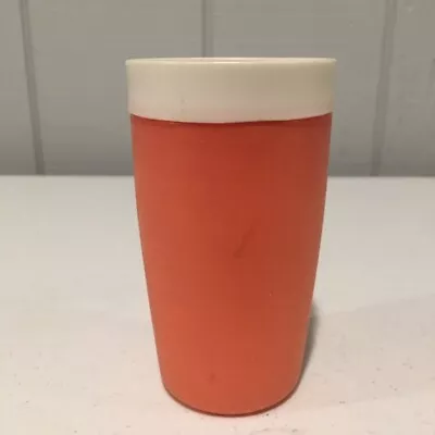 Therm O Ware Bolero Cup Tumbler Orange Vintage 5  Mid Century • $2.80