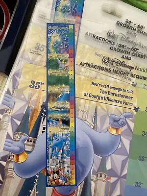 Rare World Disney Growth Chart With Ride Height Requirements NEW • $6