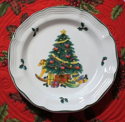 New~1~CHRISTMAS TREE~Mikasa~FRENCH COUNTRYSIDE~Yule Glow~8 ~Salad~DESERT~Plate • $12
