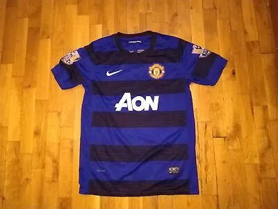 Manchester United Away Football Shirt Jersey 2011-12 Nike #10 Rooney Sz L Youth • $22.22