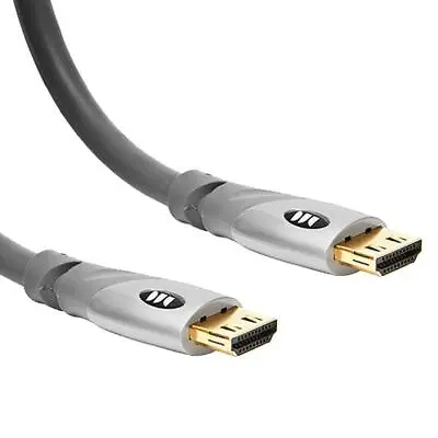Monster Cable Gold Advanced High Speed HDMI Cable With Ethernet - 8' Ft (2.43m) • $16.90