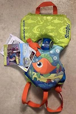 Stearns The Original Puddle Jumper ✅ Infant Life Jacket Vest ✅ Orange Fish ✅ NWT • $24.29