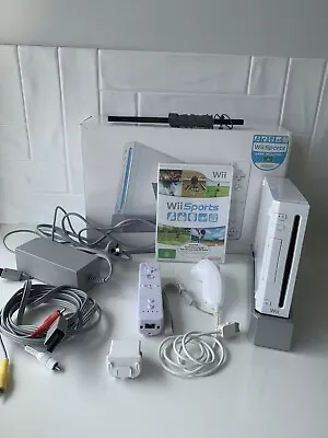 Nintendo Wii Console Bundle RVL-001 PAL Wii Sports - Working- Read Description • $69.99