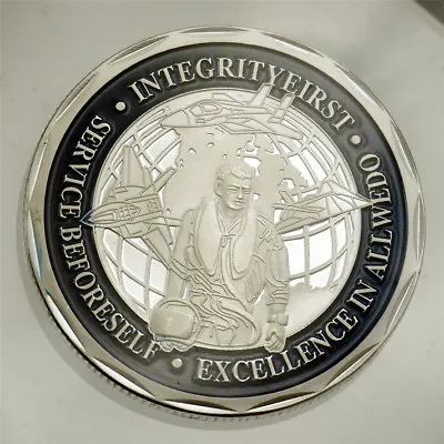 US Air Force Airman St.Michael ARCHANGEL Challenge Silver Coin Collectible • $9.49