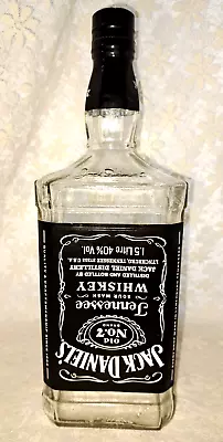 £10 • Buy Jack Daniel's 1.5 Litre Optic Bottle - Upside Down Label, Craft, Man Cave, Bar