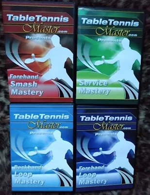 TABLE TENNIS MASTER - Scarce 4 DVD Set. • £25