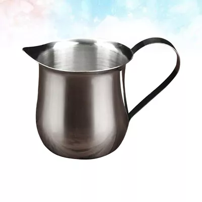  Milk Can Pitcher Jug Creamer Frothing Coffe Stainless Steel Concentrate • £9.99