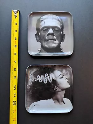 World Market Frankenstein And Bride Plastic Plate SET • $30