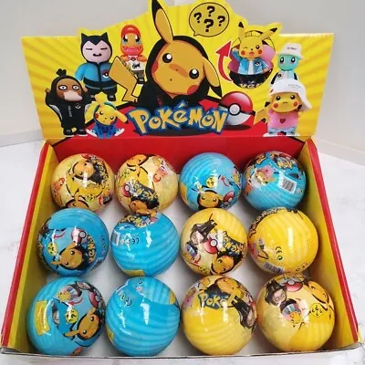 12pc Wholesale Kids Pokemon Blind Ball Keyring Pikachu Figures Toy With Box • $22.50