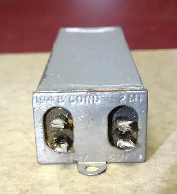 Pair Western Electric Type 194 B Condenser Dual 2.0 And .5  MFD 500 VDC • $50