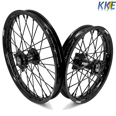 KKE 19/16 CNC Wheels Rim Fit Kawasaki KX80 1993-2000 KX85 2001-2023 KX100 Black • $549