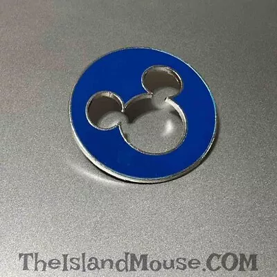 Disney Mickey Icon Blue Cutout Silhouette Pin (U9:78076) • $2.95