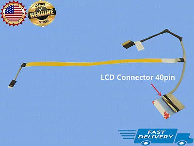 Genuine For HP 15-DW0050OD LCD LVDS Video Display Screen Cable Touch 40Pin • $12.89