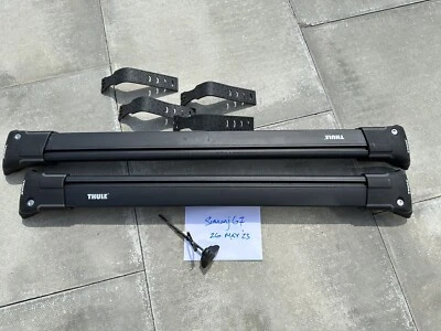 £60 • Buy Thule WingBar Edge Black Aluminium Roof Bars For VW Golf Estate Mk.7  13 - 20