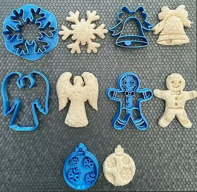 £19.99 • Buy Christmas Cookie Fondant Cutters Dough Cake Icing UK Xmas Baking Dough