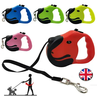 £2.99 • Buy Durable Retractable Extending Dog Leads Nylon Lead Puppy Running Walking Leash