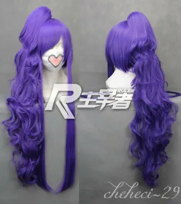 $39.76 • Buy Camui Gakupo Gackpoid Long Cosply One Ponytail Full Wigs Design Rose Hairnet