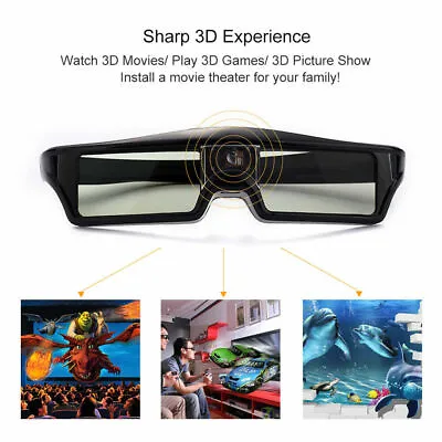 £16.16 • Buy KX-30 3D Glasse DLP-Link 96Hz-144Hz Active Shutter Glasses 8M For 3D Projectors