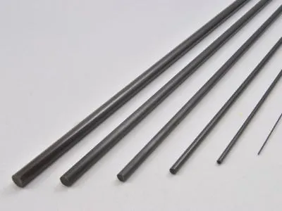 5x 1mm OD X 1000mm Pultruded Carbon Fibre Rods (R1) • £7.75