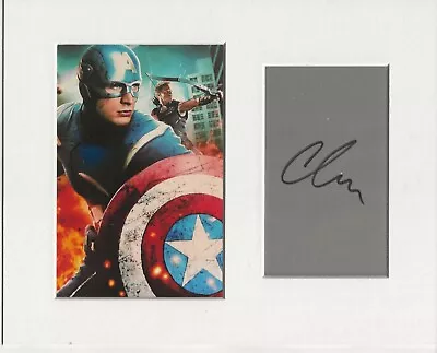 Chris Evans Captain America Signed Genuine Authentic Autograph UACC RD AFTAL COA • £149.99