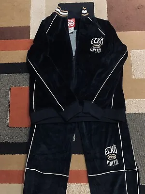 Ecko Unlimited Boys Size M 2-Piece Outfit Set Tracksuit Full Zip Sweater + Pants • £37.81