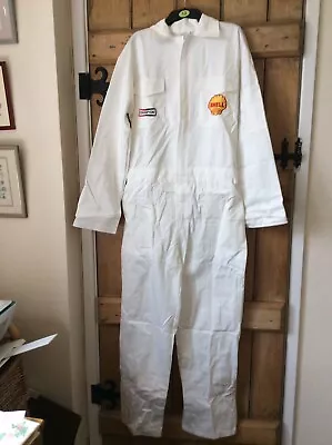 £40 • Buy Goodwood Rev. Reproduction Shell  Quality Embroidered White Cotton Overalls