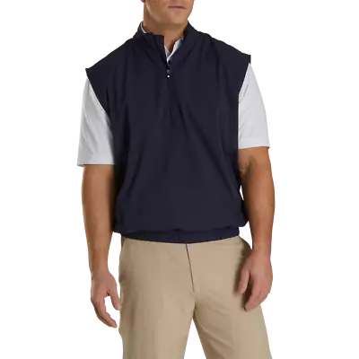 FJ Men's  Performance Windshirt Vest Half Zip Stretch (Blk) 23521/23522 (Navy) • $60