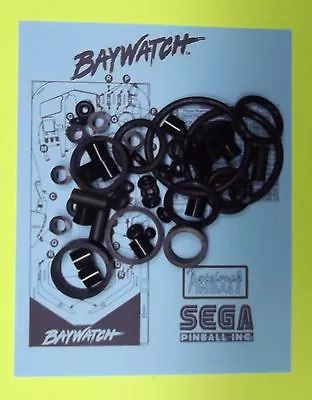 1995 Sega Baywatch Pinball Machine Rubber Ring Kit • $32.95