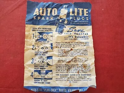 Vintage Auto Light Spark Plug Instructions + Promotion Expired June 30 1945 • $9.55