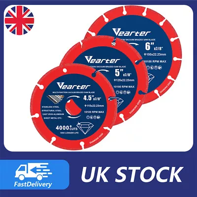 115/125/150mm Diamond Coated Multi Cutter Saw Blade Disc Cuts For Marble Metal  • £10.38