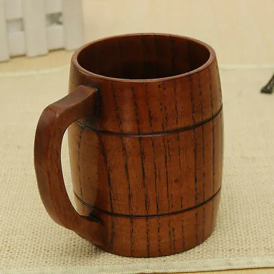Vintage Handmade RARE Natural Wooden Cup Wood Mug Juice Beer Water Drinking • $13.79