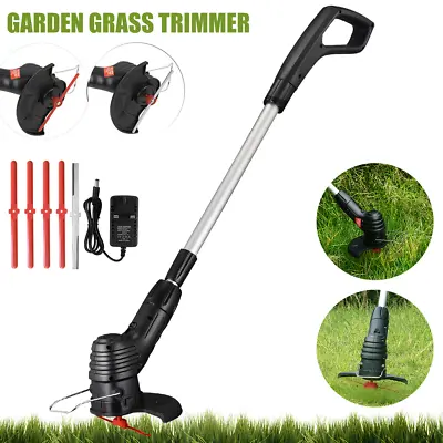 Updated Garden Cordless Strimmer Electric Grass Lawn Edger Cutter Trimmer • £19.99