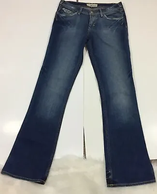 J & COMPANY Ocean Glamour Denim Embellished Bootcut Jeans Women's Size 30 • $16.99