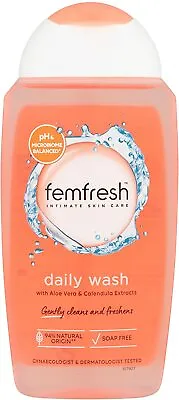 £3.09 • Buy Femfresh Everyday Care INTIMATE Daily Feminine WASH PH Balanced Aloe Vera 250 Ml
